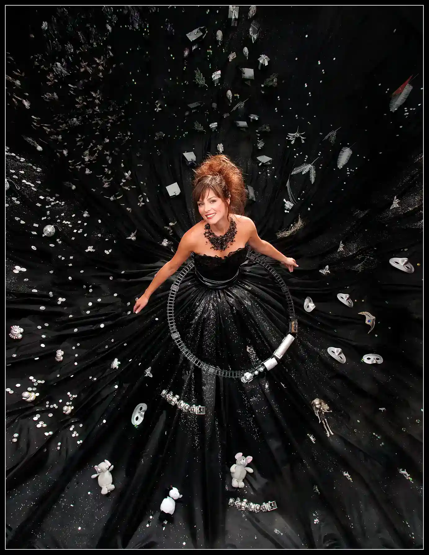 Cover REC modele avec grande robe soirée